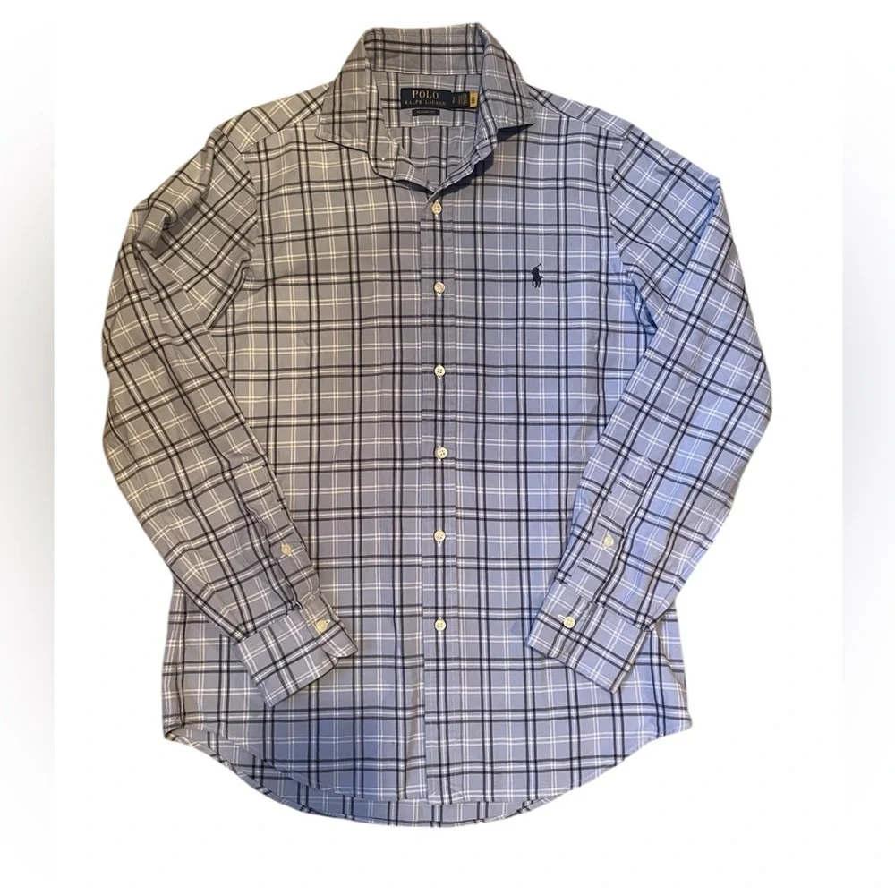 Polo Ralph Lauren Classic‎ fit check oxford shirt in blue